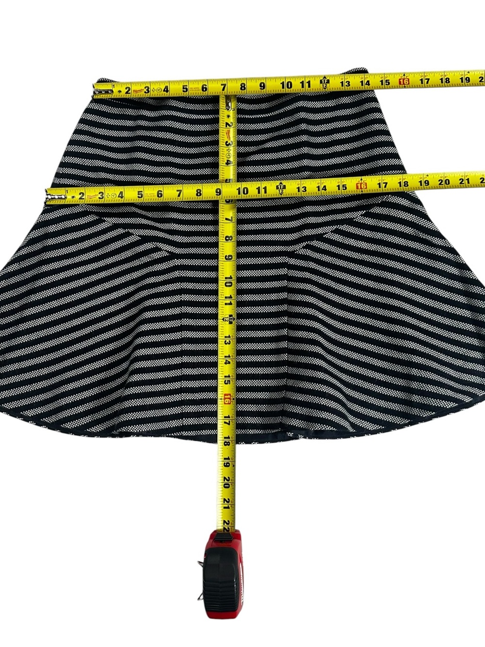J. Crew Striped Wool Blend Fully Lined Flare Mini Skirt Size 6 - Picture 7 of 7